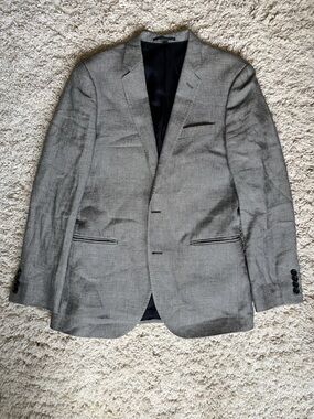 J. Crew Gray Textured Men's Blazer - Tailored Sport Coat